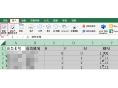 临时计算，通过 excel 工具计算 RFM 模型的相关数据